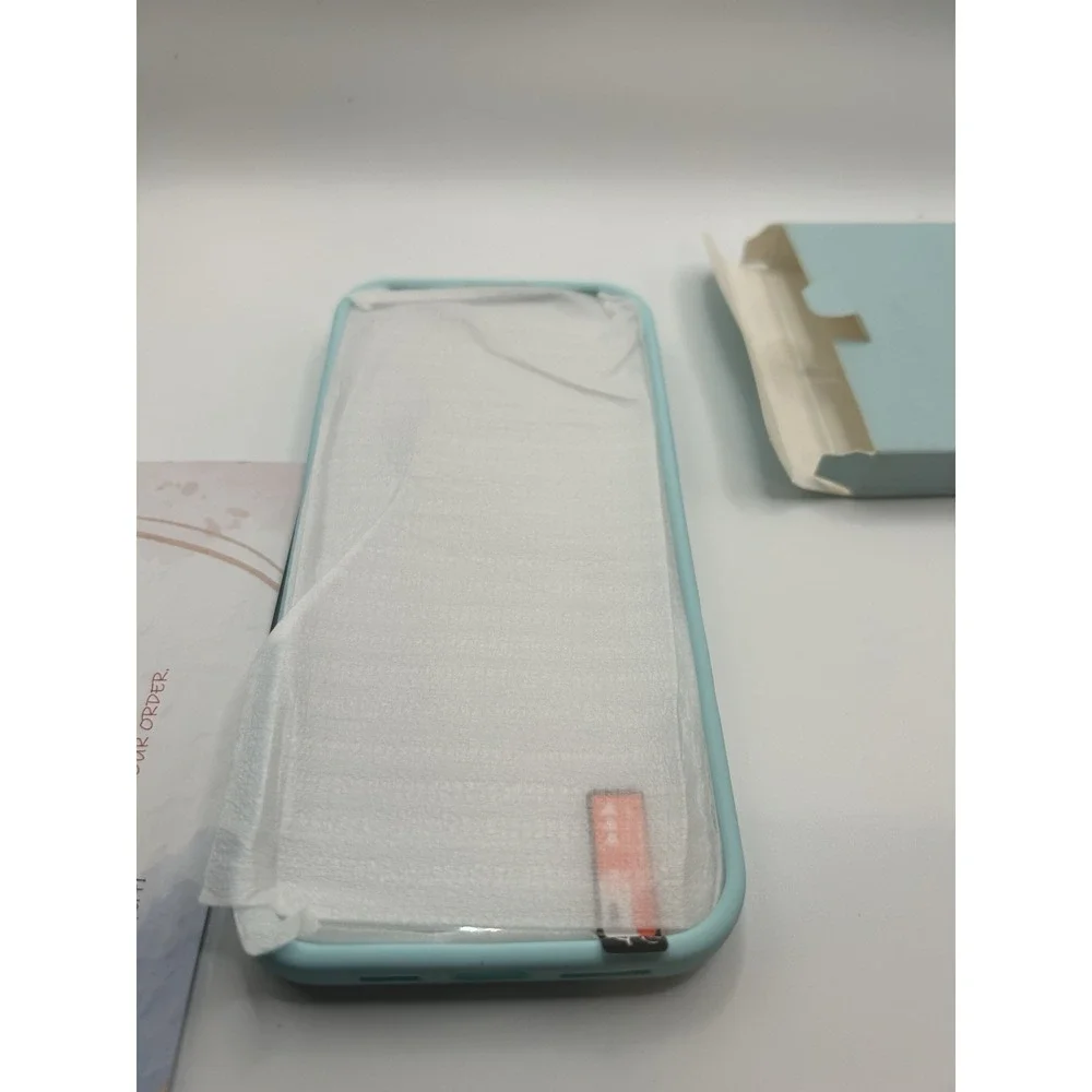 SUW Compatible with iPhone 16 Pro Max Case, Light Blue [2 Screen Protectors]
